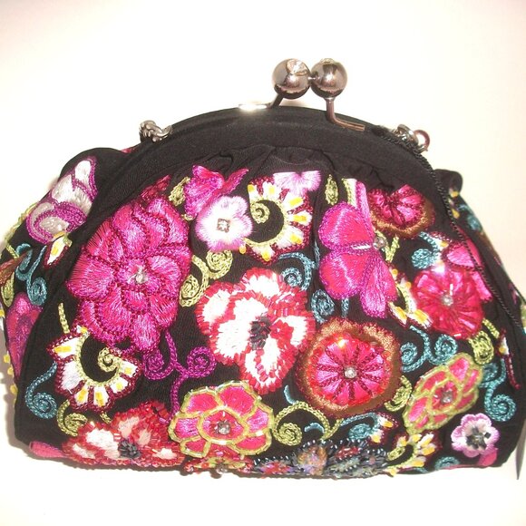 NWT Vera Bradley  25th Anniversary Limited Ed. Beaded, Embroidered Evening Bag - Picture 3 of 9